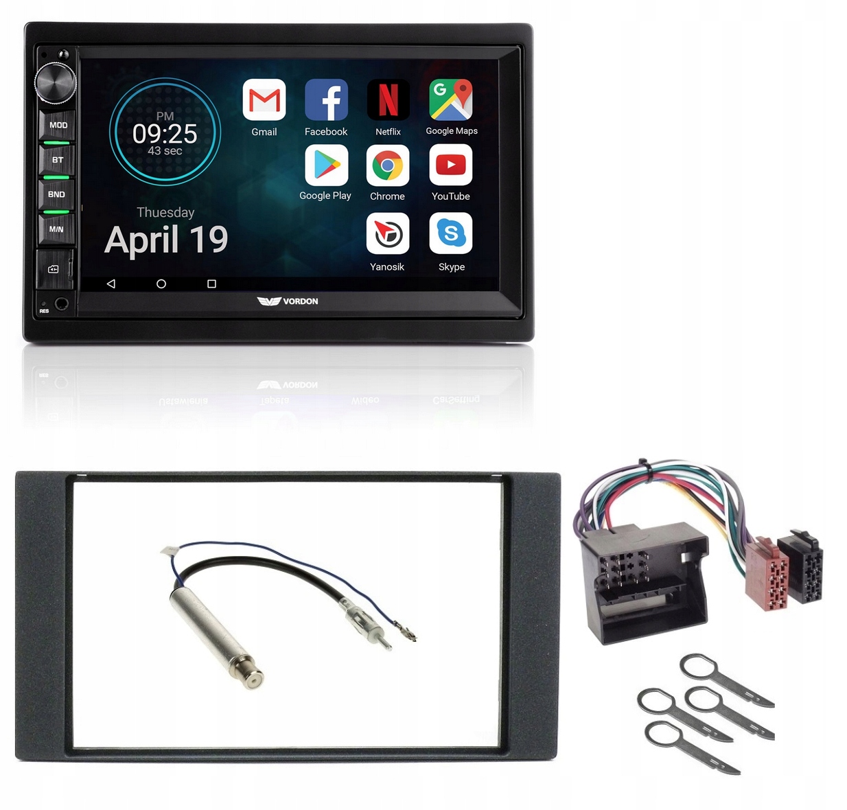 Vordon AC-8290 Radio CarPlay Bluetooth Ford Focus Fusion cúvacia kamera