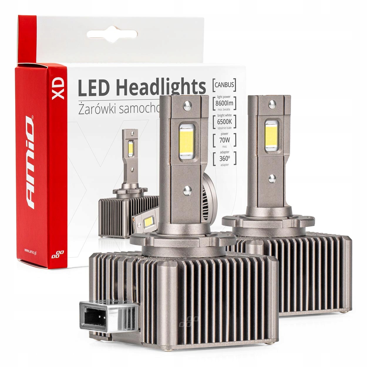 Led žiarovky pre xenón D1S/D1R Canbus 6500K AMiO XD