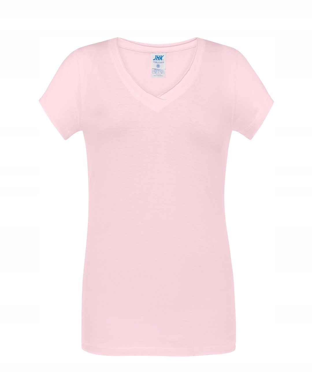 

Koszulka Damska V-nec 100% Bawełna Pink S