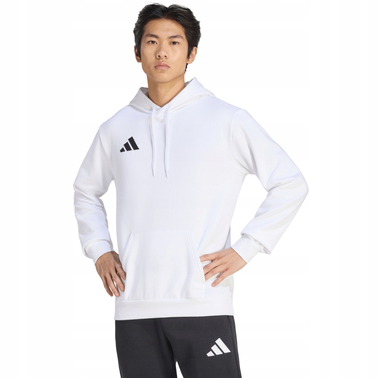 Pánská Mikina Adidas Entrada 26 Hoody Bílá JZ6579 r.XL
