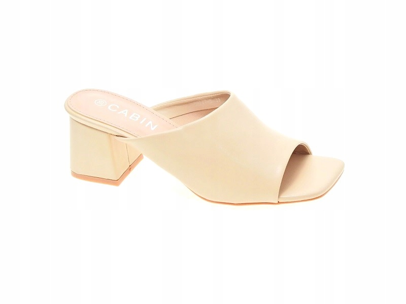 ELEGALKIE KLAPKI na SŁUPKU Beige r.39