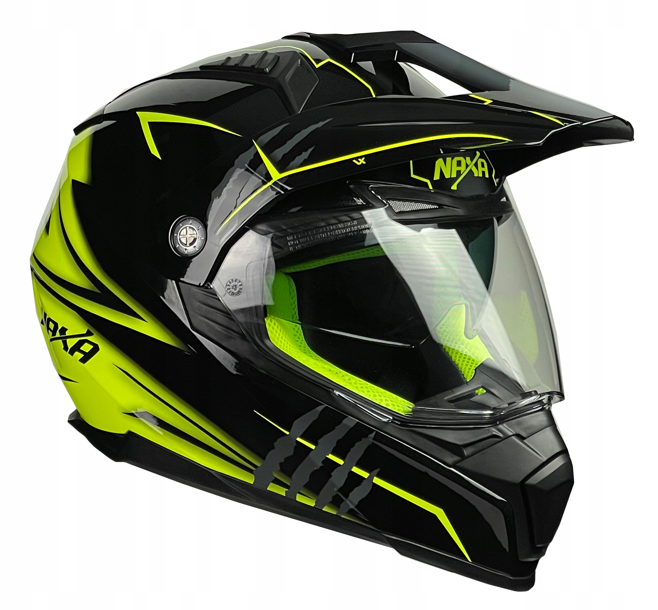 NAXA KASK MOTOCYKLOWY CO3/N INTERKOM READY r.S + FOGCITY ANITFOG ANTYPARA Rozmiar S