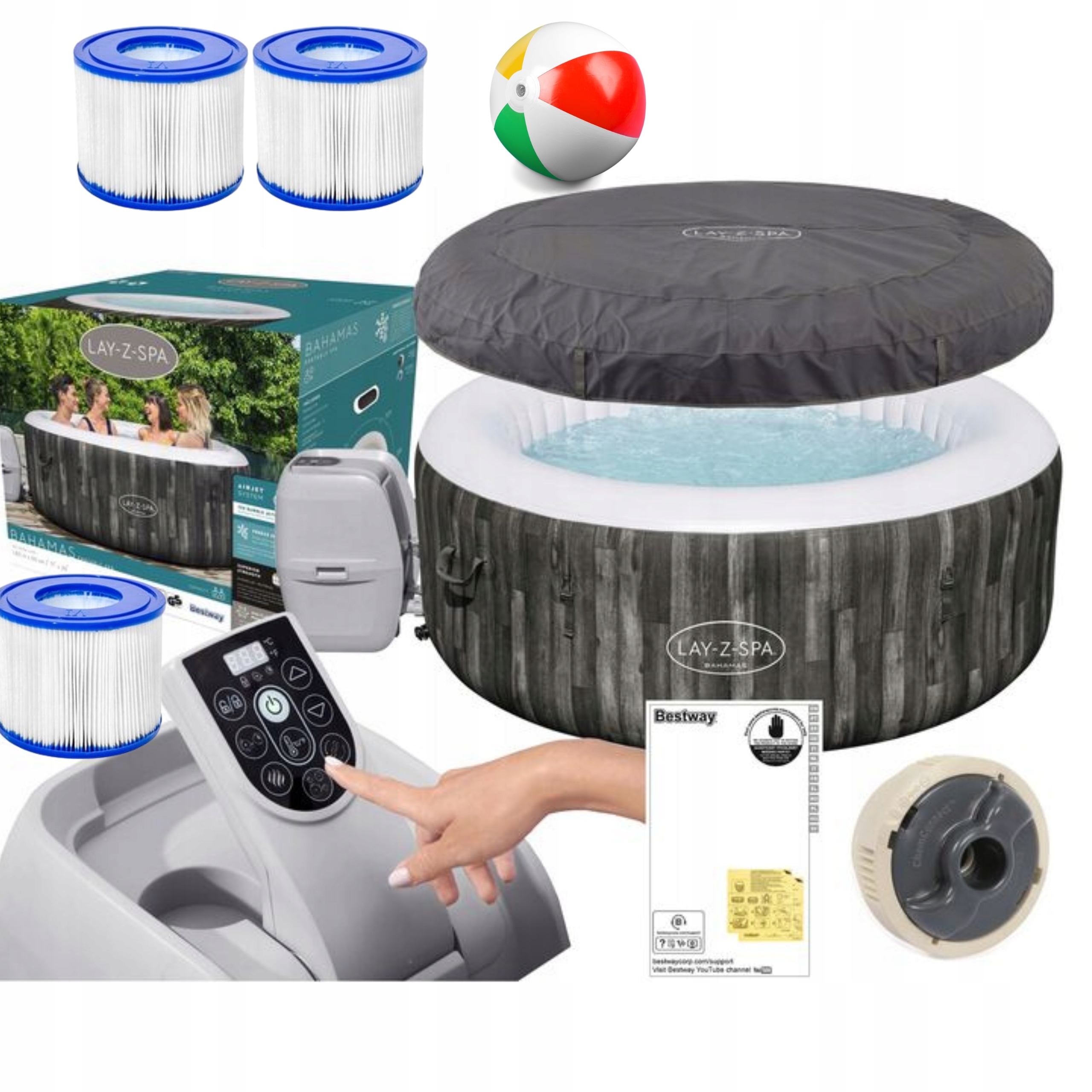 DMUCHANE SPA HYDROMASAŻ BESTWAY LAY-Z- SPA 4 OSOBY