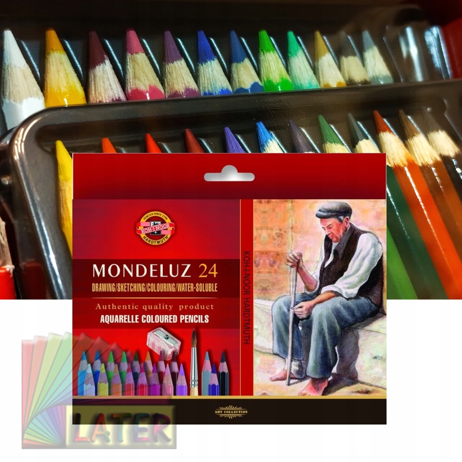 Pastelky akvarelové Mondeluz 24 barev 3711