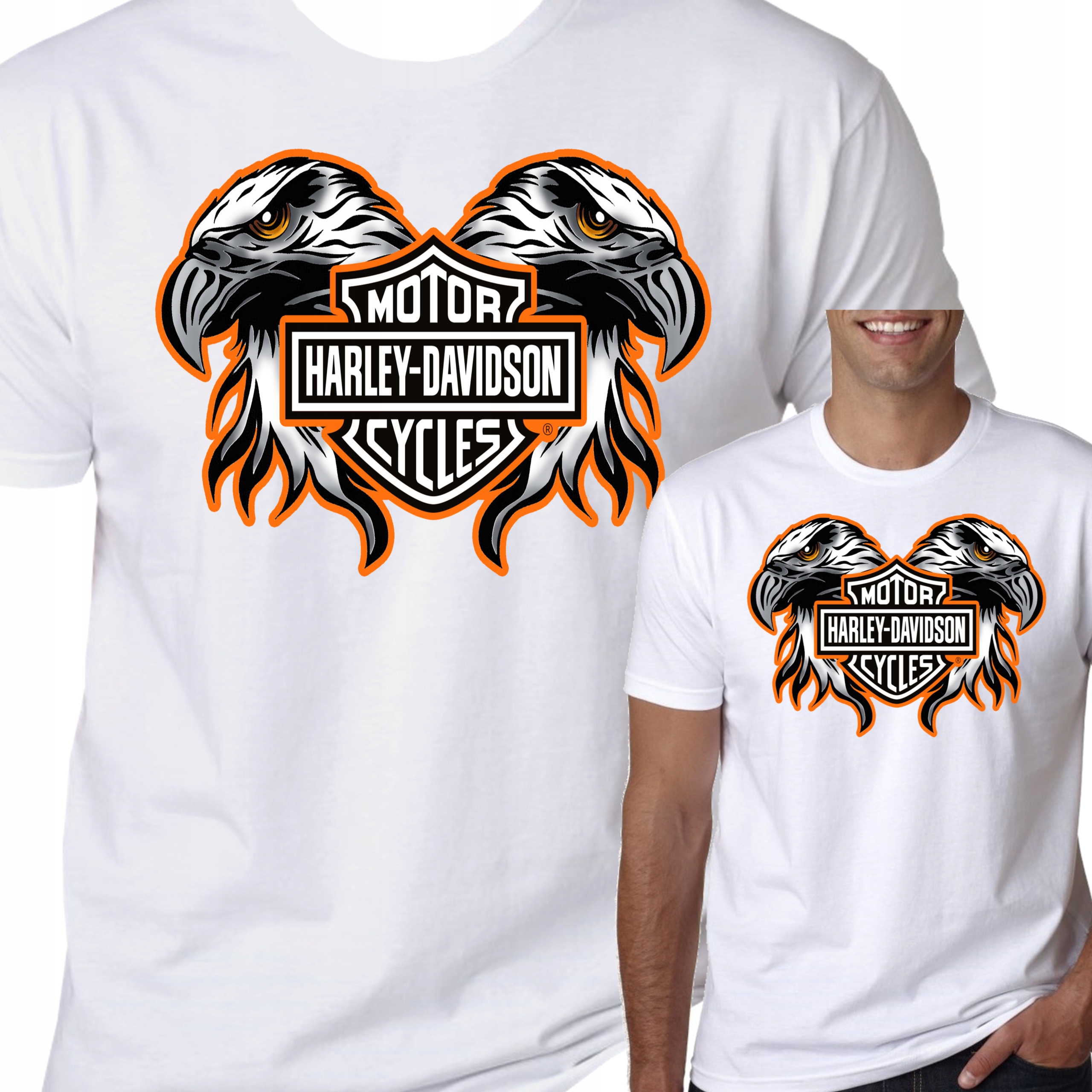 

T-Shirt Koszulka Harley Davidson Na Motor XL 0400