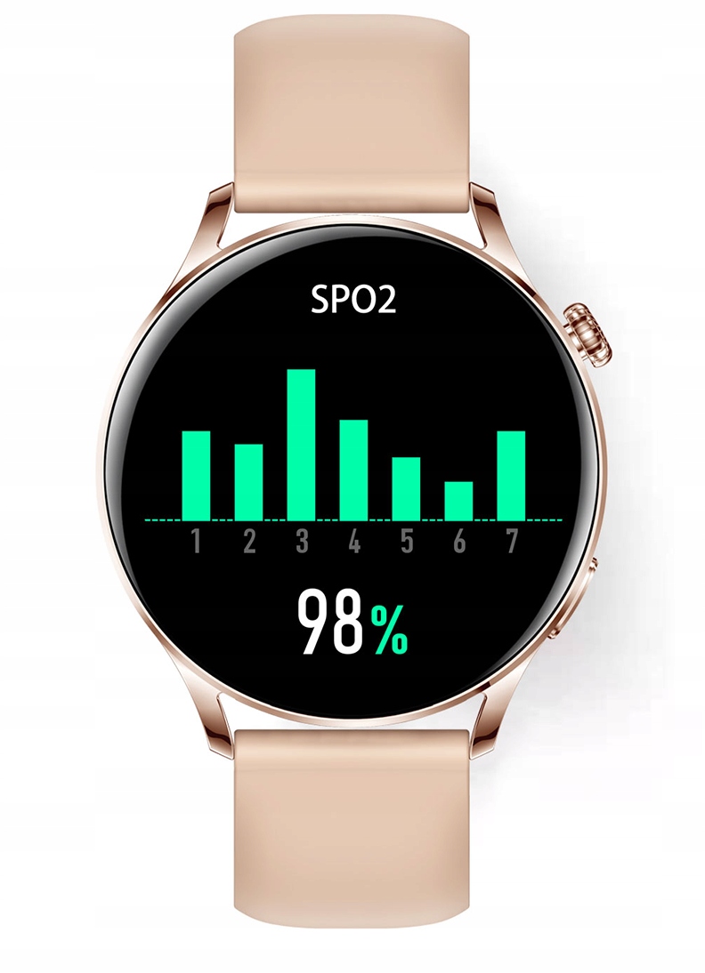Zegarek Smartwatch Damski Rozmowy Puls Menu Transmisja danych brak