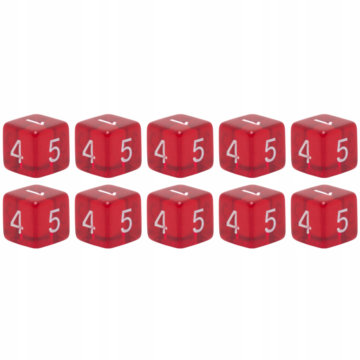 Zestaw 10 Kostek K6 Rpg Wino Wampirów Kość 1,6 CM