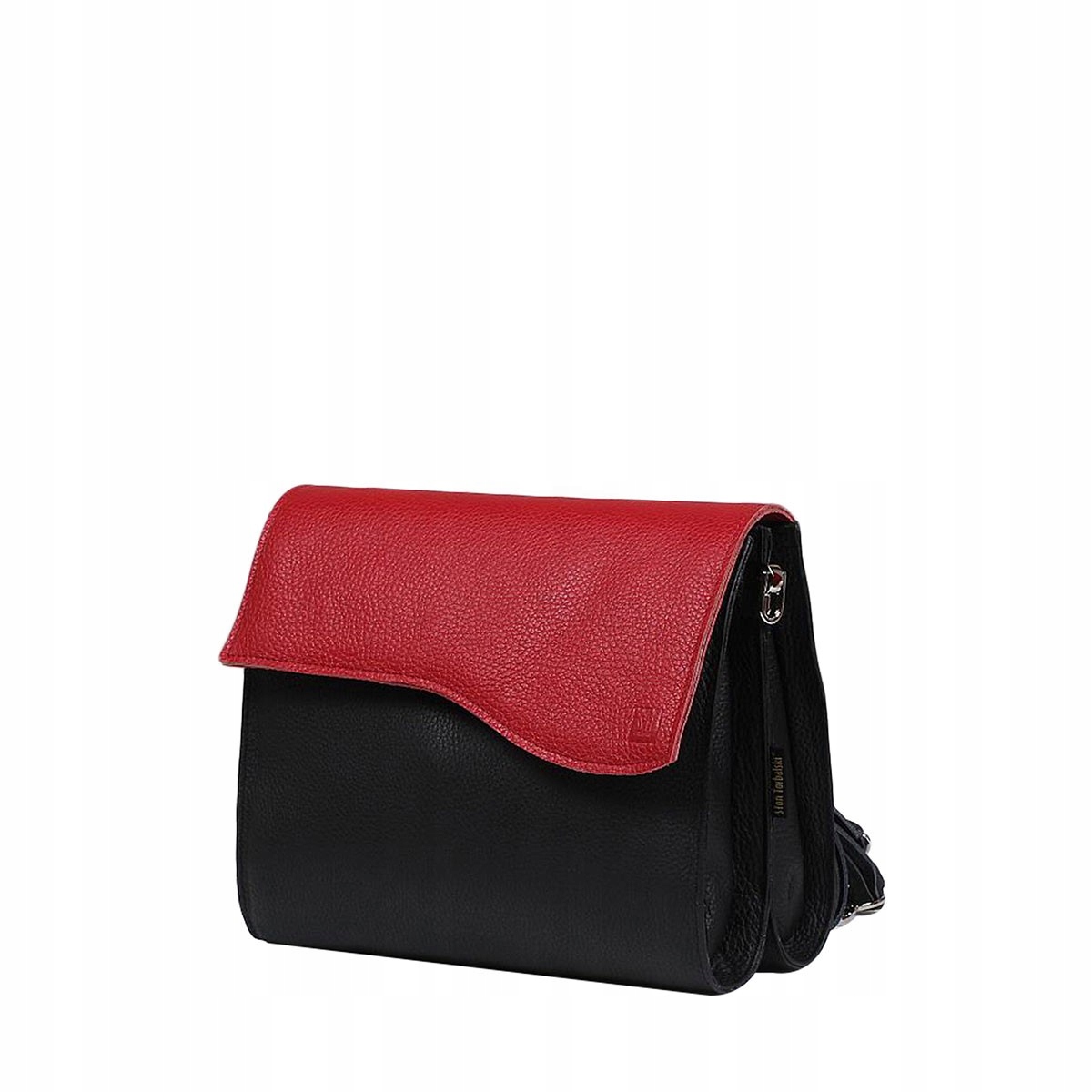 Kožená dvoukomorová kabelka přes rameno i do ruky Elegantní Słoń Torbalski