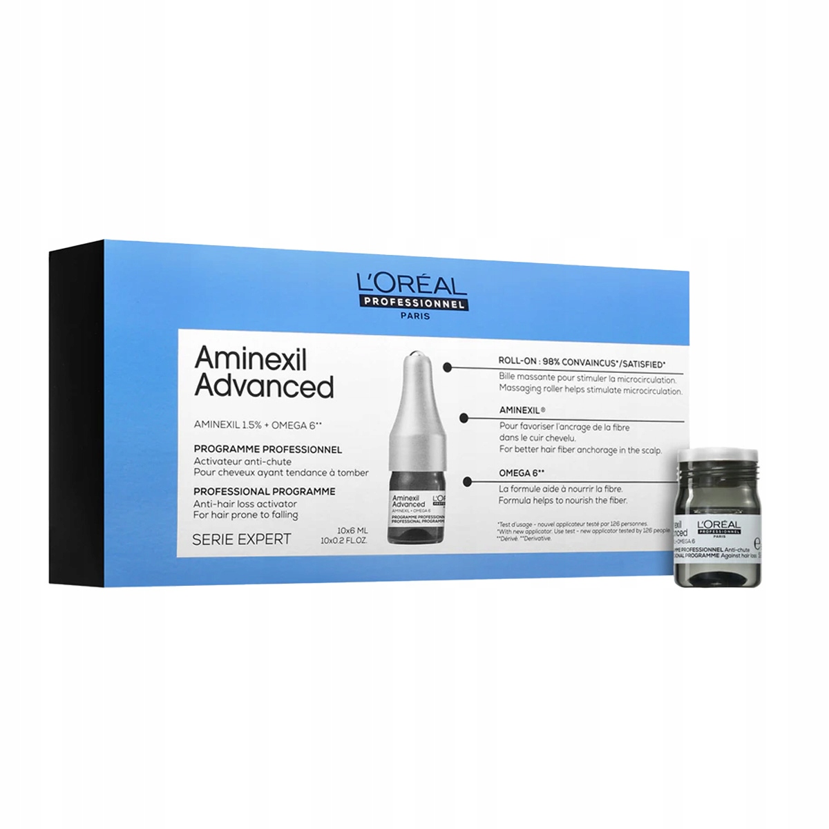 Loreal Aminexil Advanced kuracja przeciwdziałająca wypadaniu włosów 10x6ml