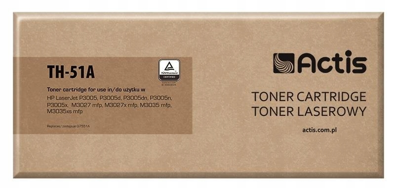 Actis TH-51A Toner (zamiennik Hp 51A Q7551A; Standard; 6500 stron; czarny)