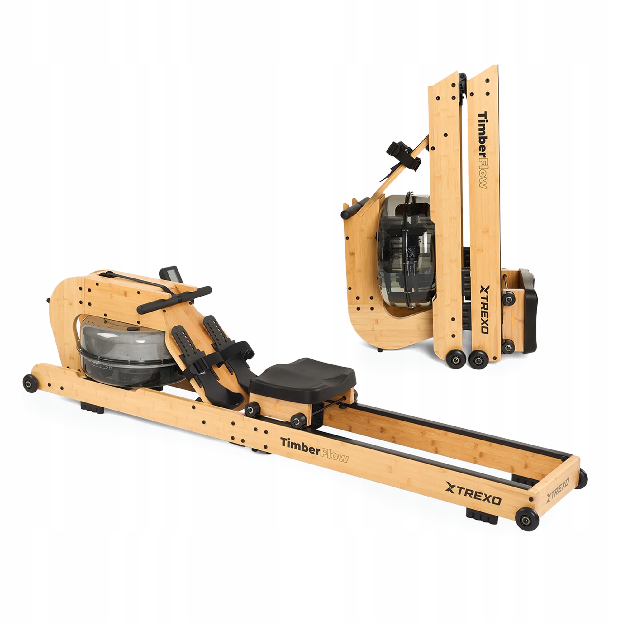 Wioślarz wodny Xtrexo TimberFlow Ekran LCD Składany Domowy Do Ćwiczeń
