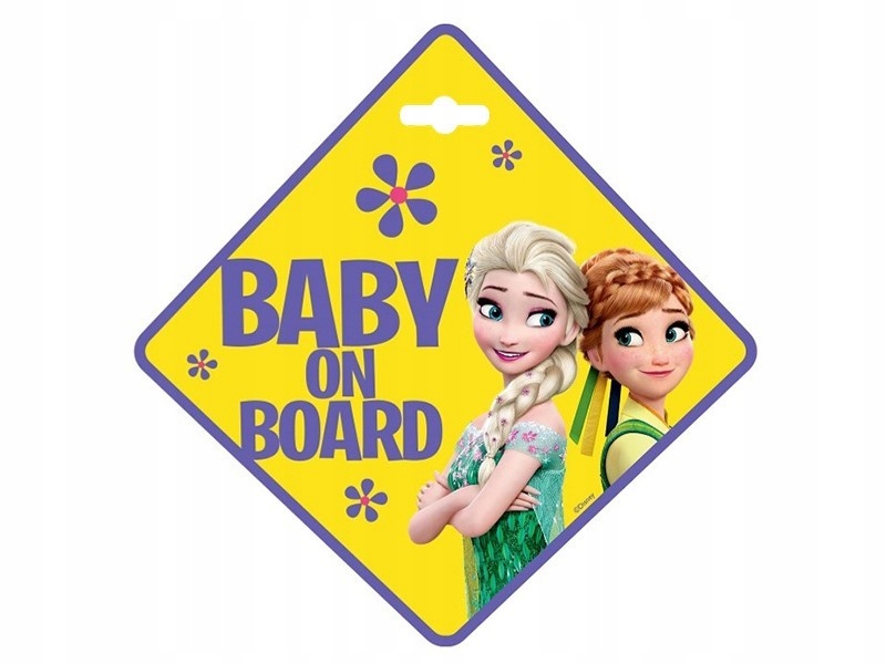Tabliczka Baby On Board, Kraina Lodu Marka Disney