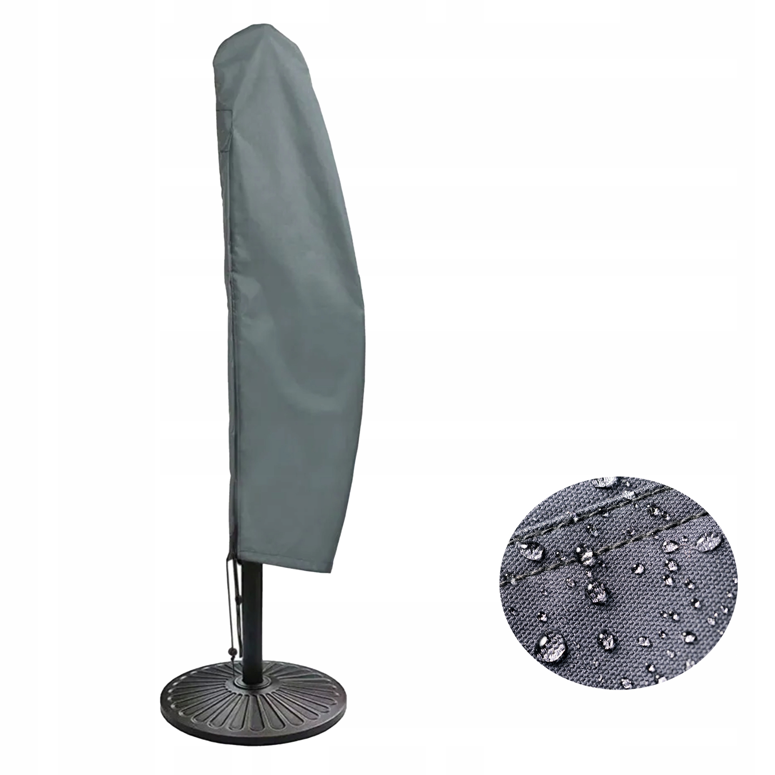 Pokrowiec na Parasol Ogrodowy z Masztem do 3,5m Wodoodporny Ochronny 250x85
