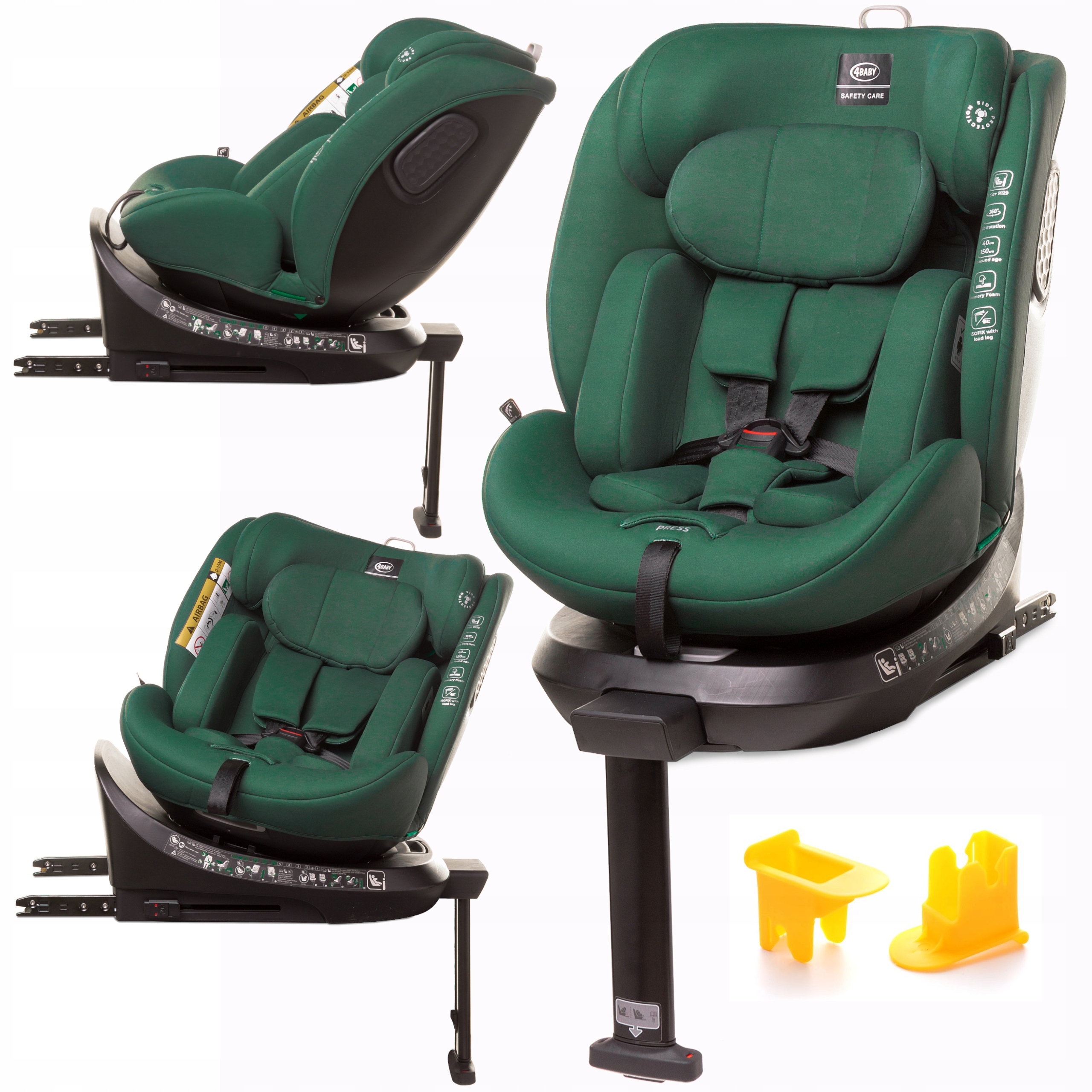 Fotelik Obrotowy Enzo-fix 40-150 cm Isofix I-size (dawniej 9-36 kg)