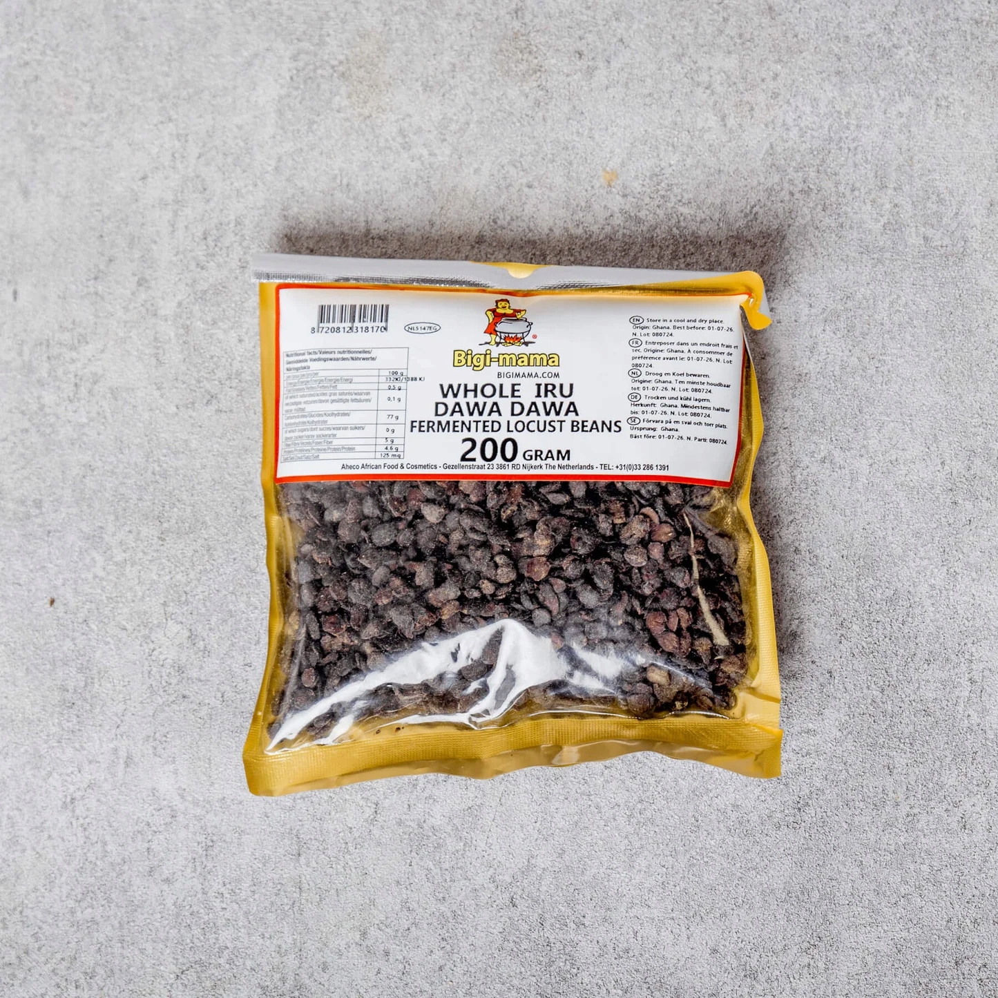 Whole Iru Dawa Dawa Fermented Locust Beans - African Beauty