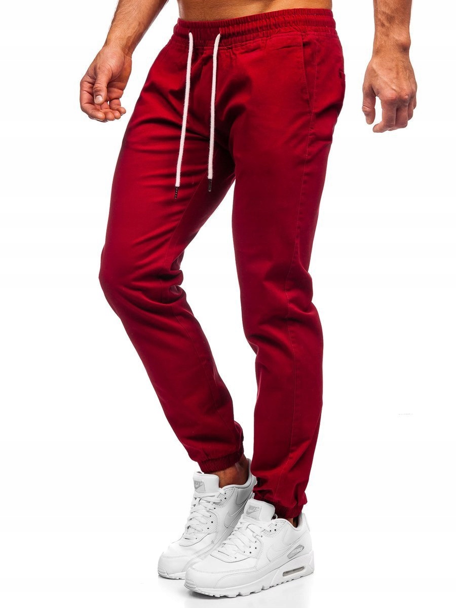 

Spodnie Joggery Męskie Bordowe 1145 Denley_s