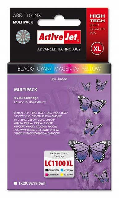 Multipack Brother LC980/1100 DCP195C 4szt