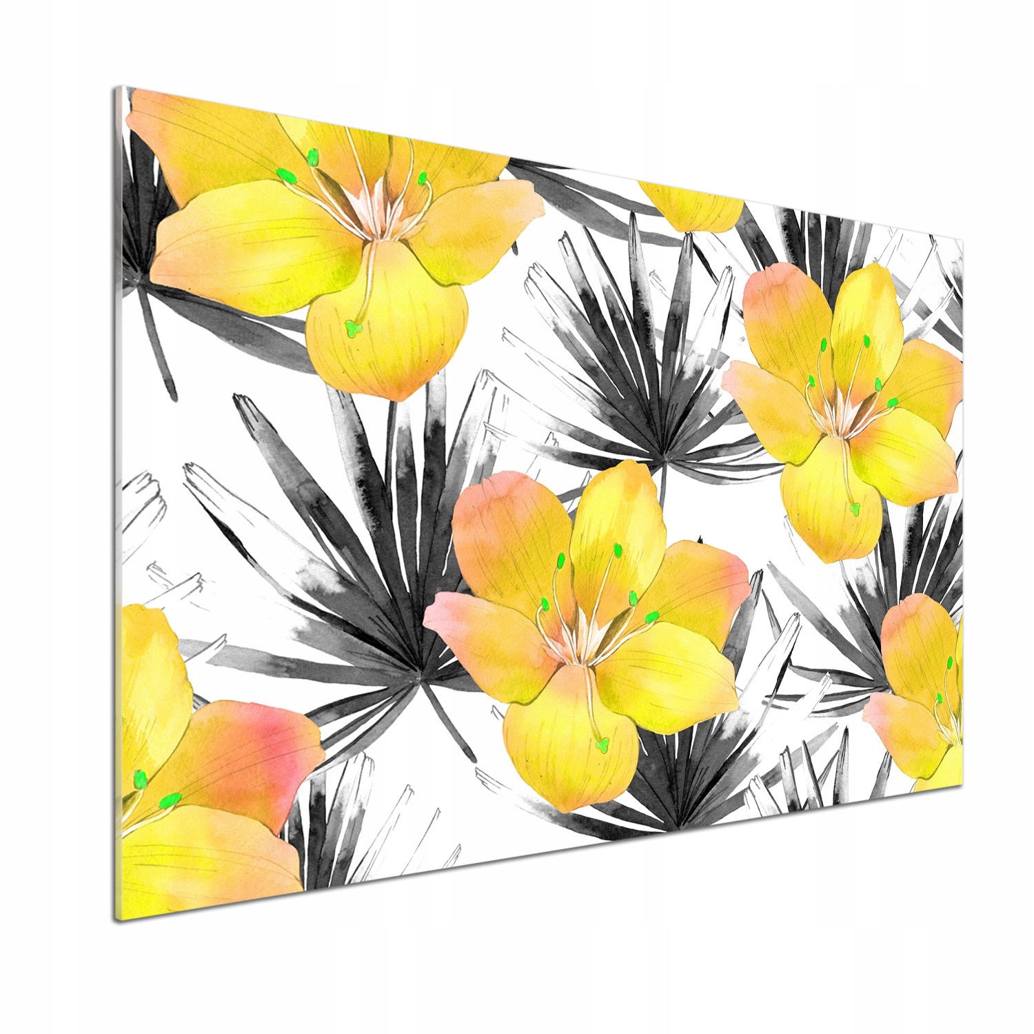 Panel do kuchyne Tropické kvety 100 x 70 cm Lepidlo