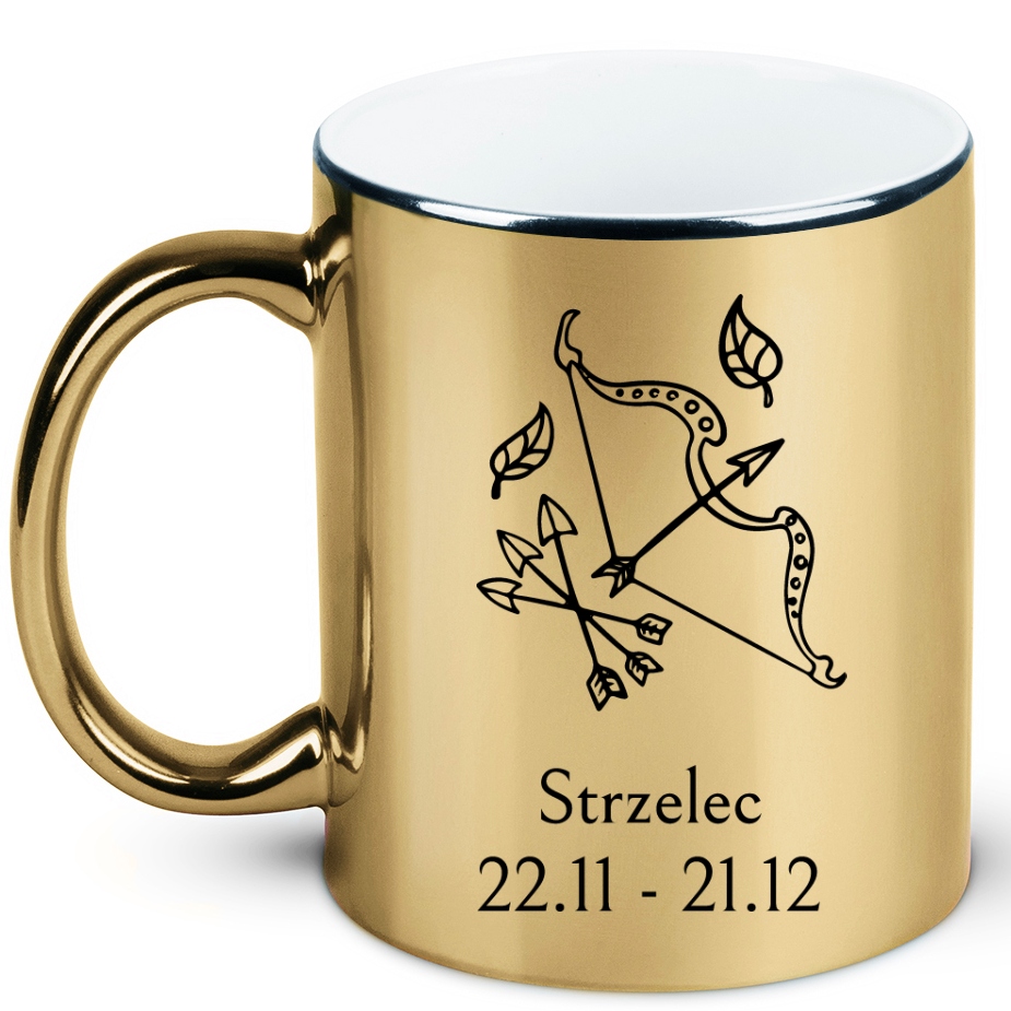 

Złoty kubek znak zodiaku, horoskop strzelec
