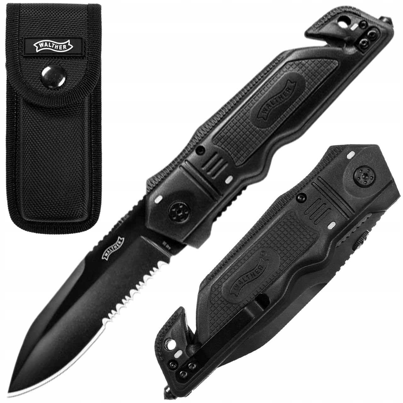 Nůž Vojenský Záchranářský Nůž Walther Umarex Clip-point Emergency Rescue