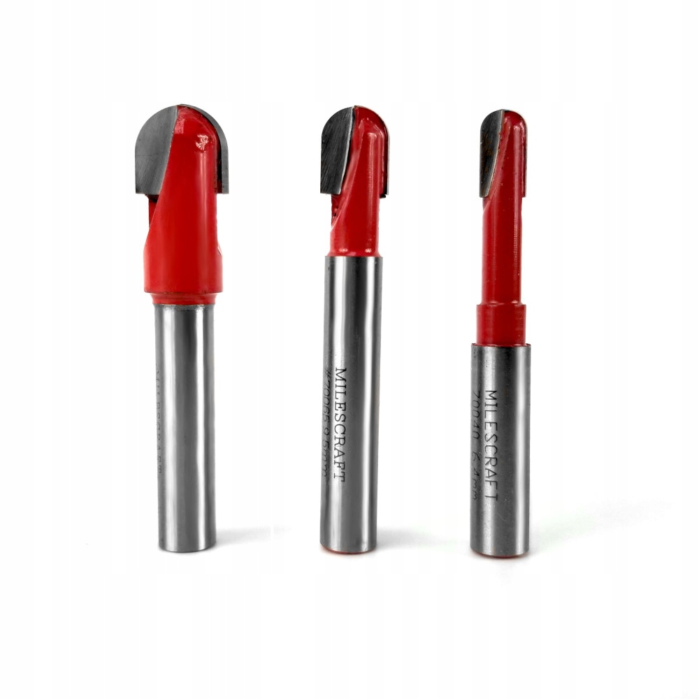 Sada Fréz 3ks Pro Drážky U RouterBits Milescr