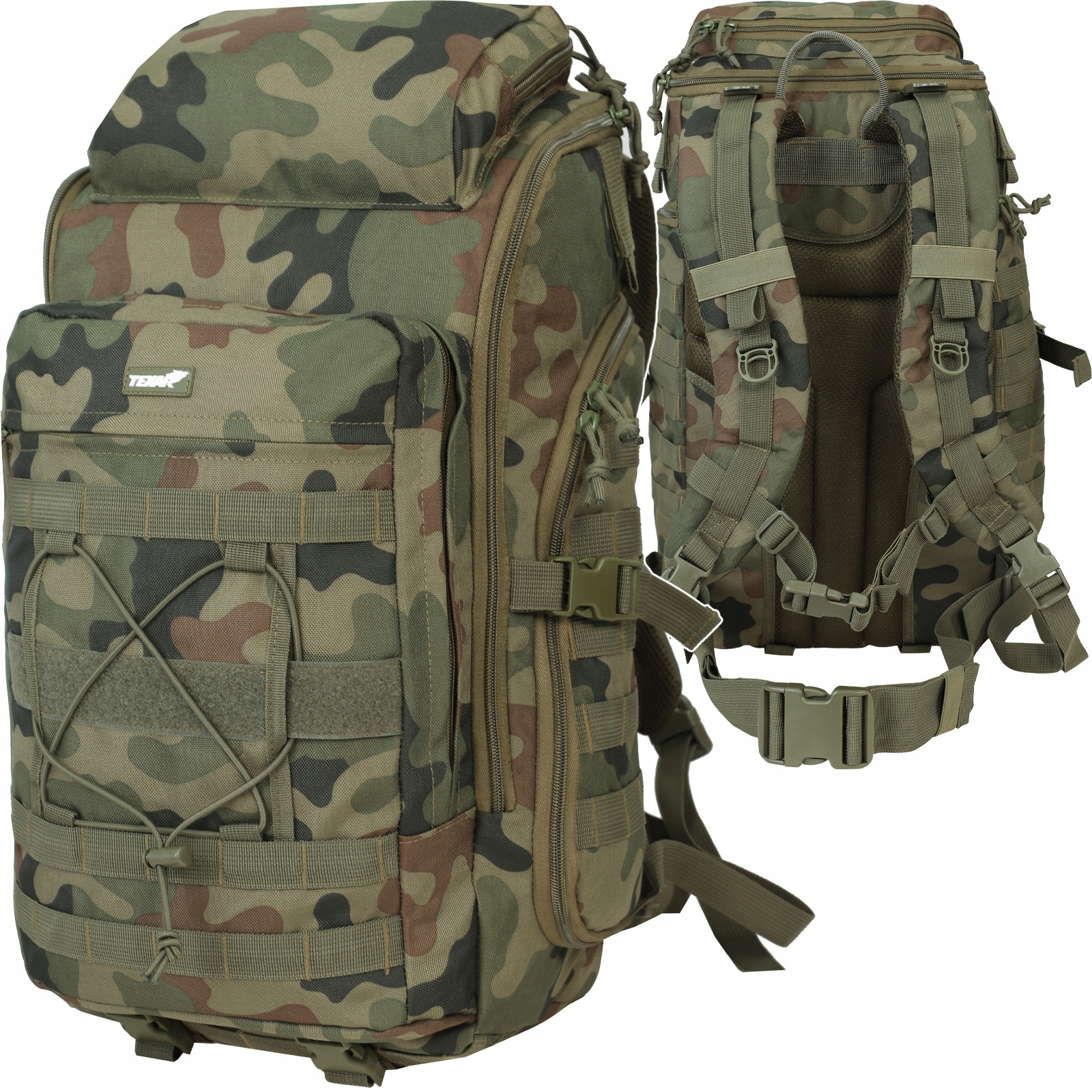 Taktický vojenský Batoh Texar 57L Aldus Molle/pals Model 93 Pl Camo