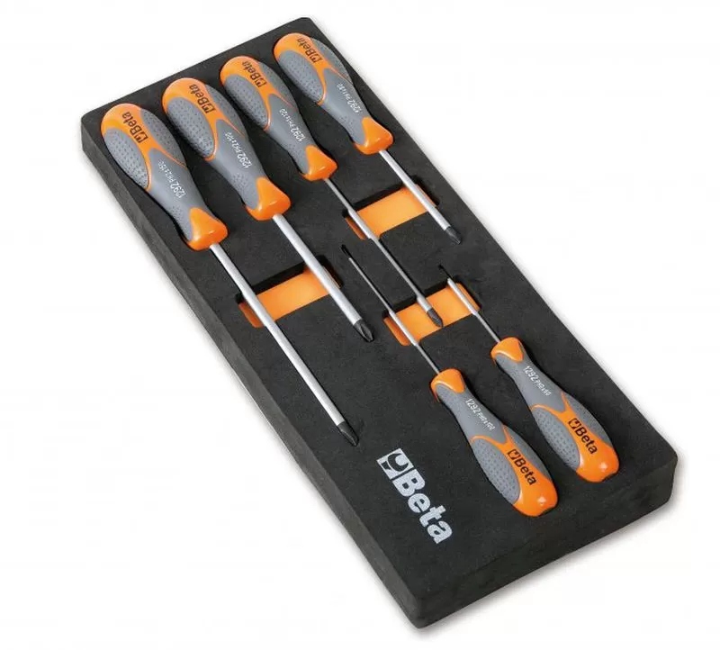 Wkład profilowany miękki z zestawem 6 wkrętaków betamax 1292 ph0-ph2