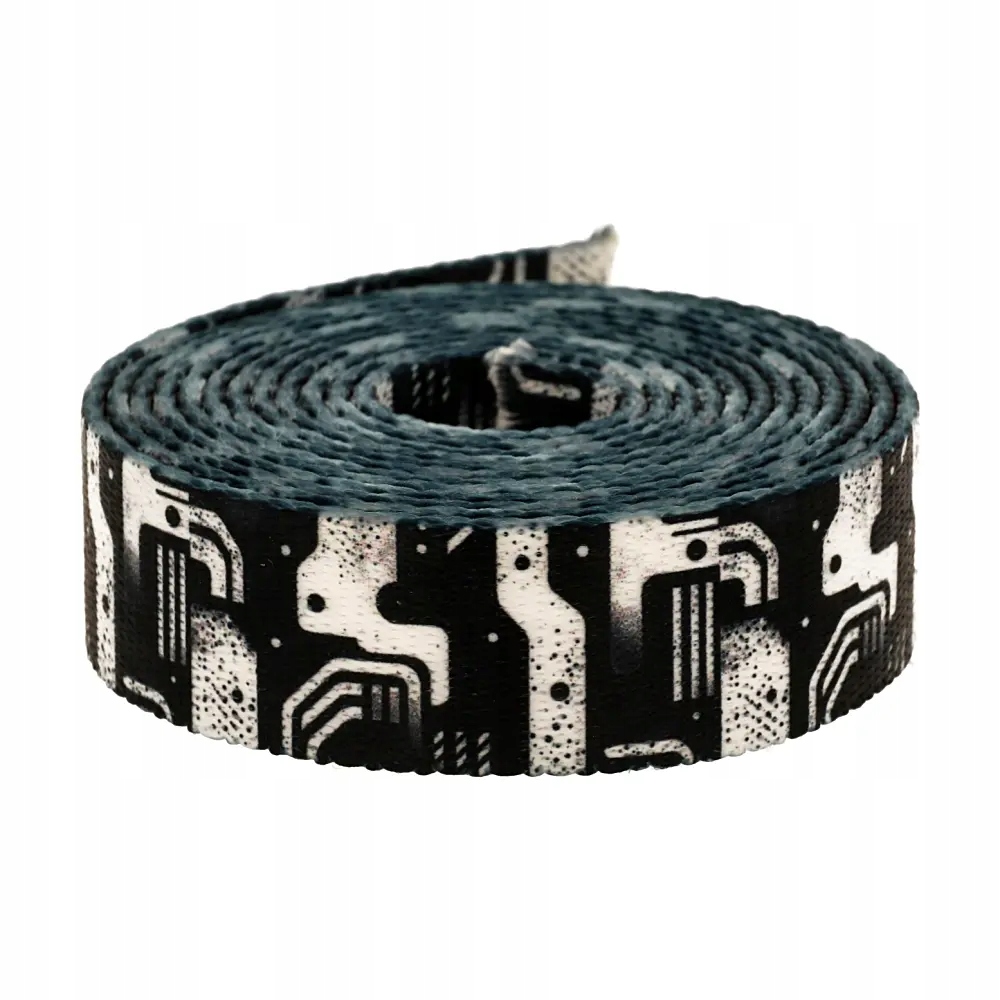 Popruh s potiskem Sublimace Tech Circuit 48 m hladká 1,7 mm 30 mm