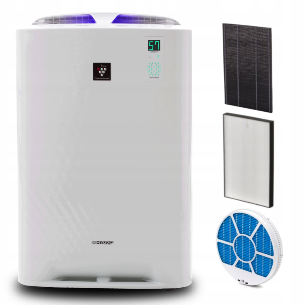 Oczyszczacz powietrza Sharp KC-A50EU-W Nawilżacz Jonizacja Plasmacluster