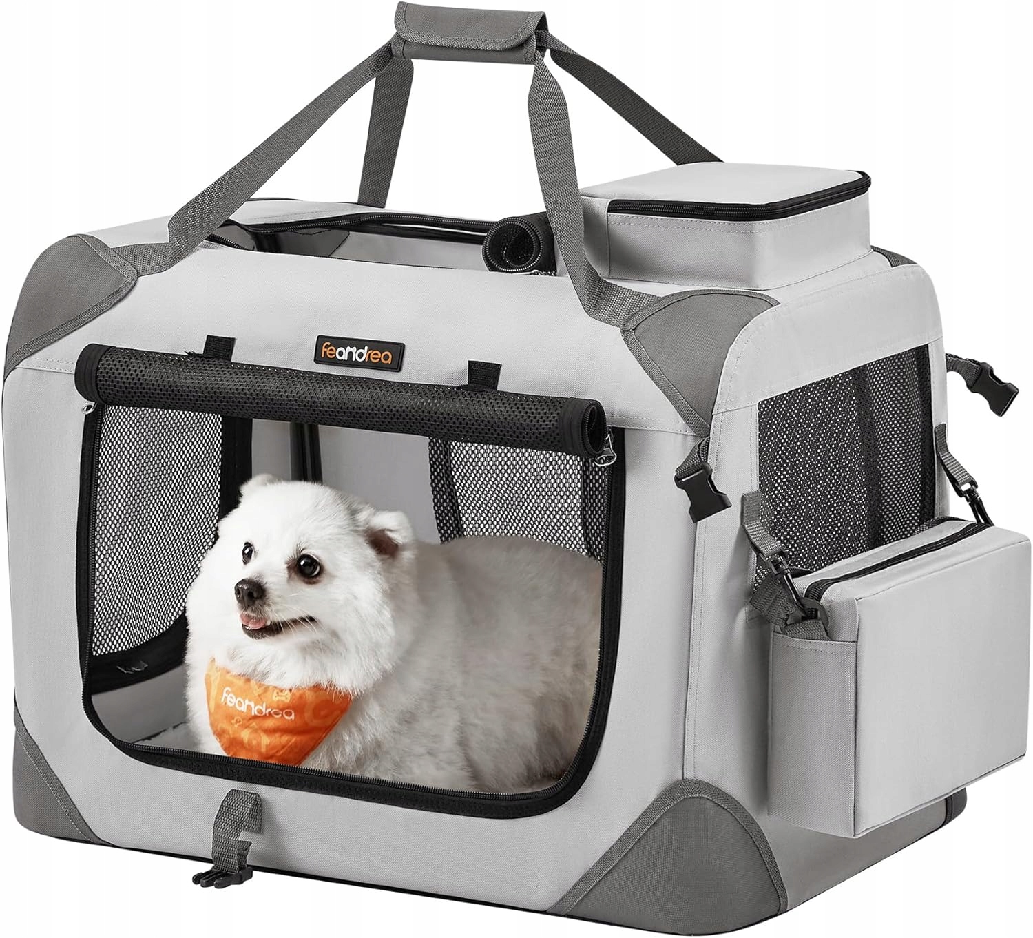 Levně Skládací klec pro psa Přepravní taška Prodyšná M 60x42x42