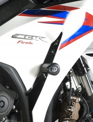 Aero padacie chrániče R&g Racing pre motocykle Honda CBR1000RR ('12), biele