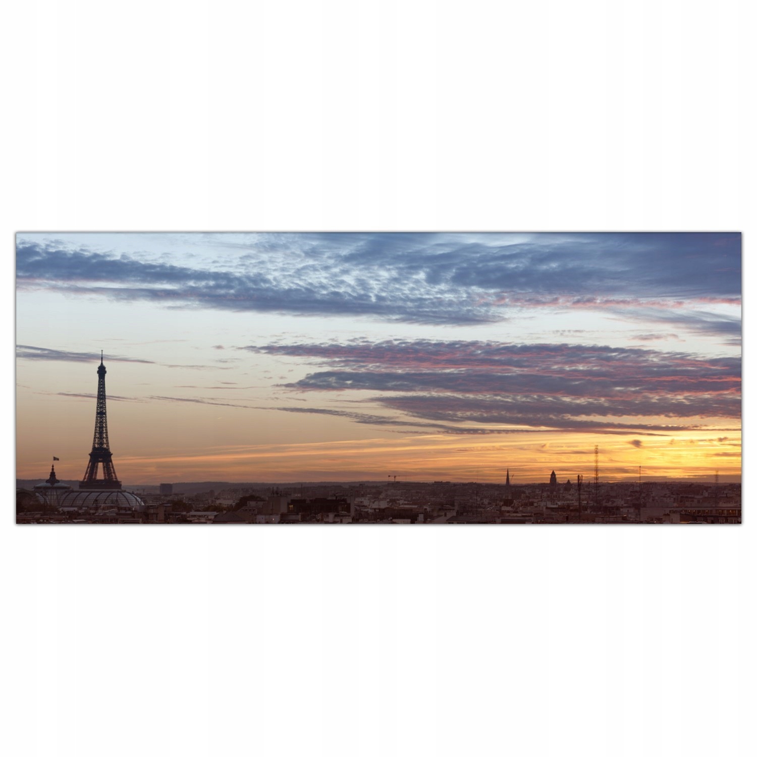 Paříž Eiffelova věž 125x50 Skleněné panely kuchyně
