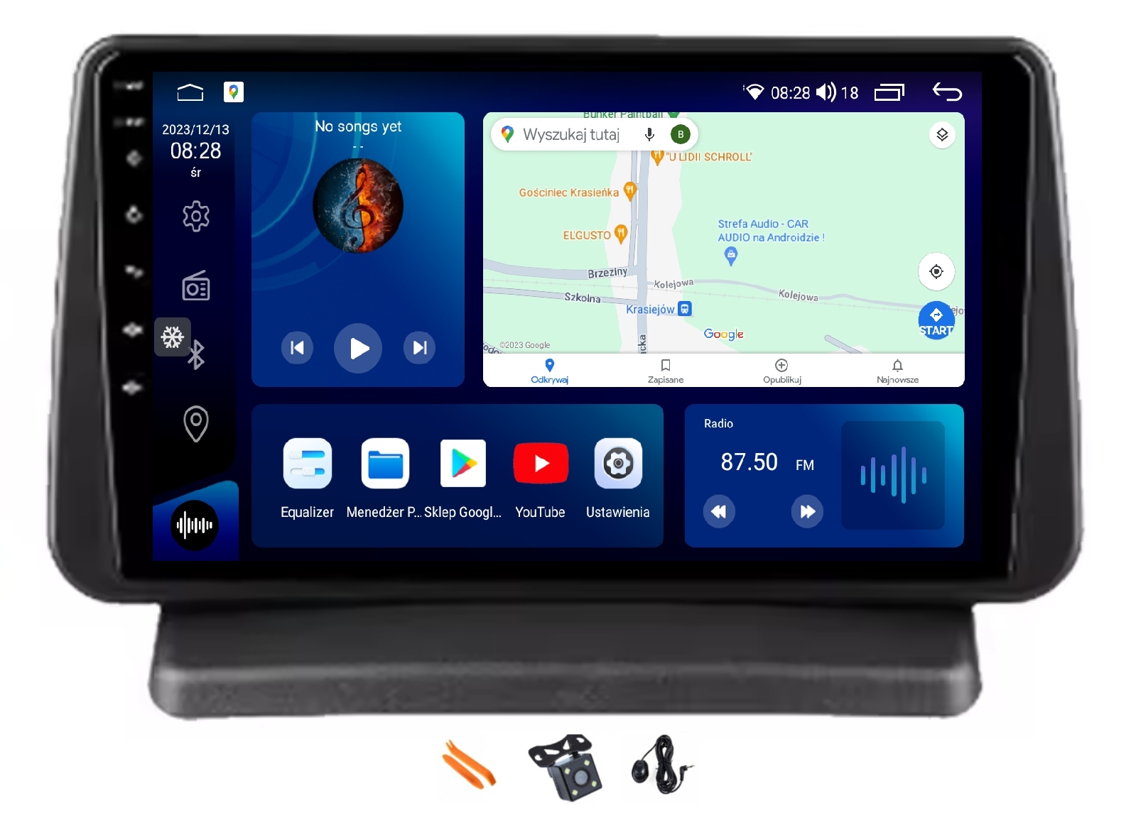 Rádio Android Navigácia Qled Carplay Lte 128GB Gps Dsp Nissan Note 1 05-12
