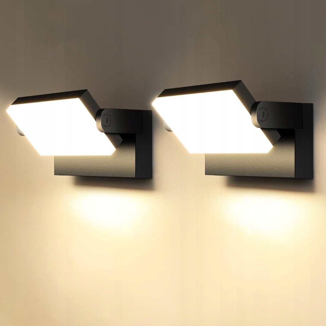 Led nástenné lampy 2ks 40W IP65 3000K otočné vonkajšie Kingwei