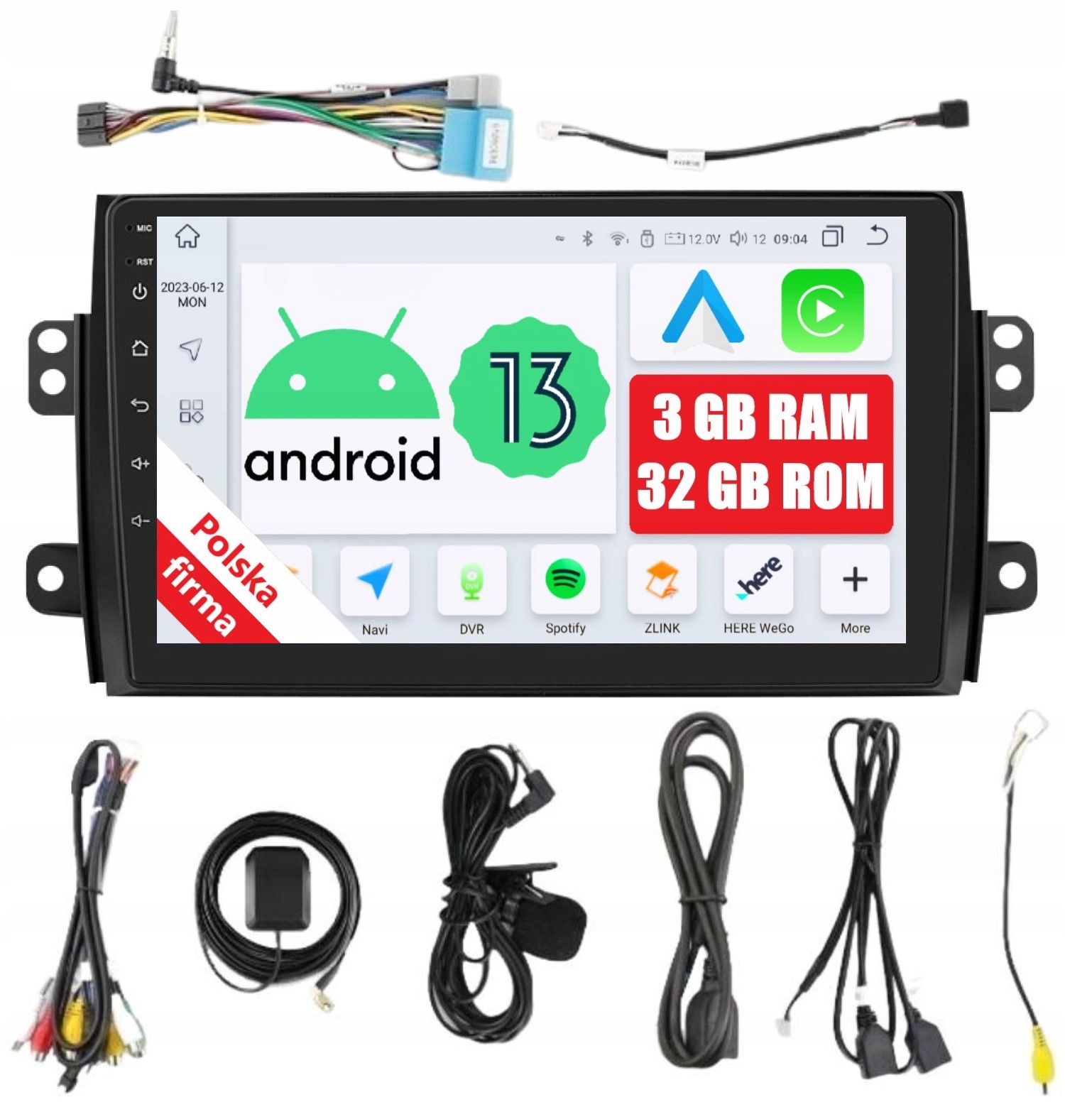 Rádio 2DIN Navigácia Android Fiat Sedici Suzuki SX4 A 3/32 Gb Dsp Carplay