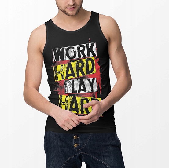 TANK TOP SIŁOWNIA WORK HARD 3