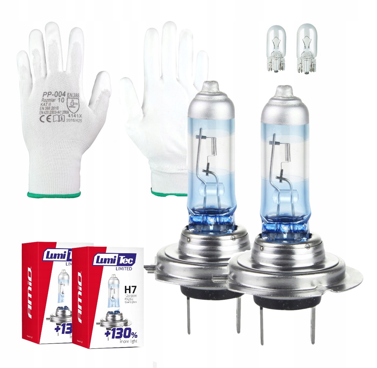 

Żarówki H7 130% 40m Mocne Szkło Kwarcowe Filtr Uv