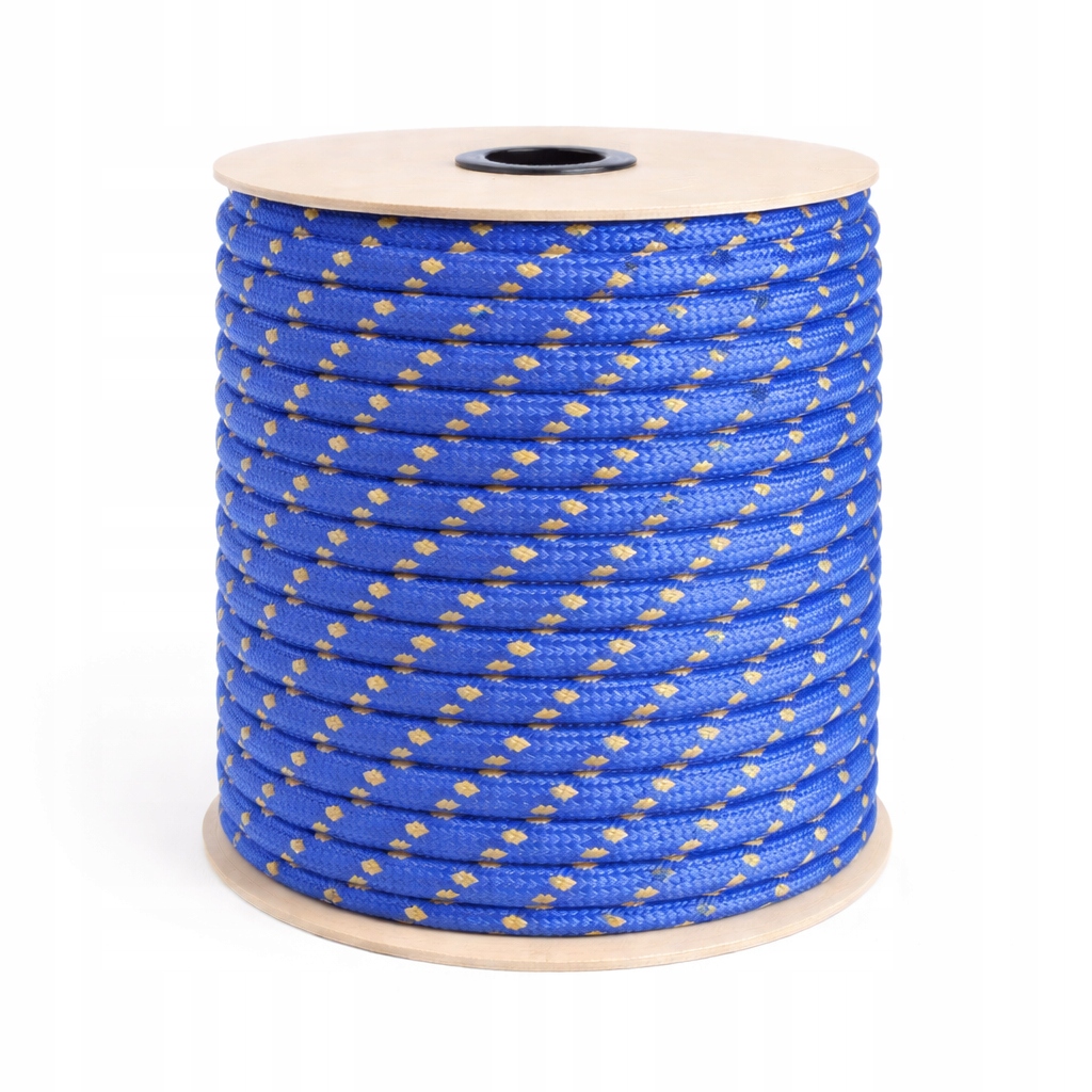 Polypropylenové lano Pp 18 mm × 80 m pletené, 16-tkané, Uv plovoucí