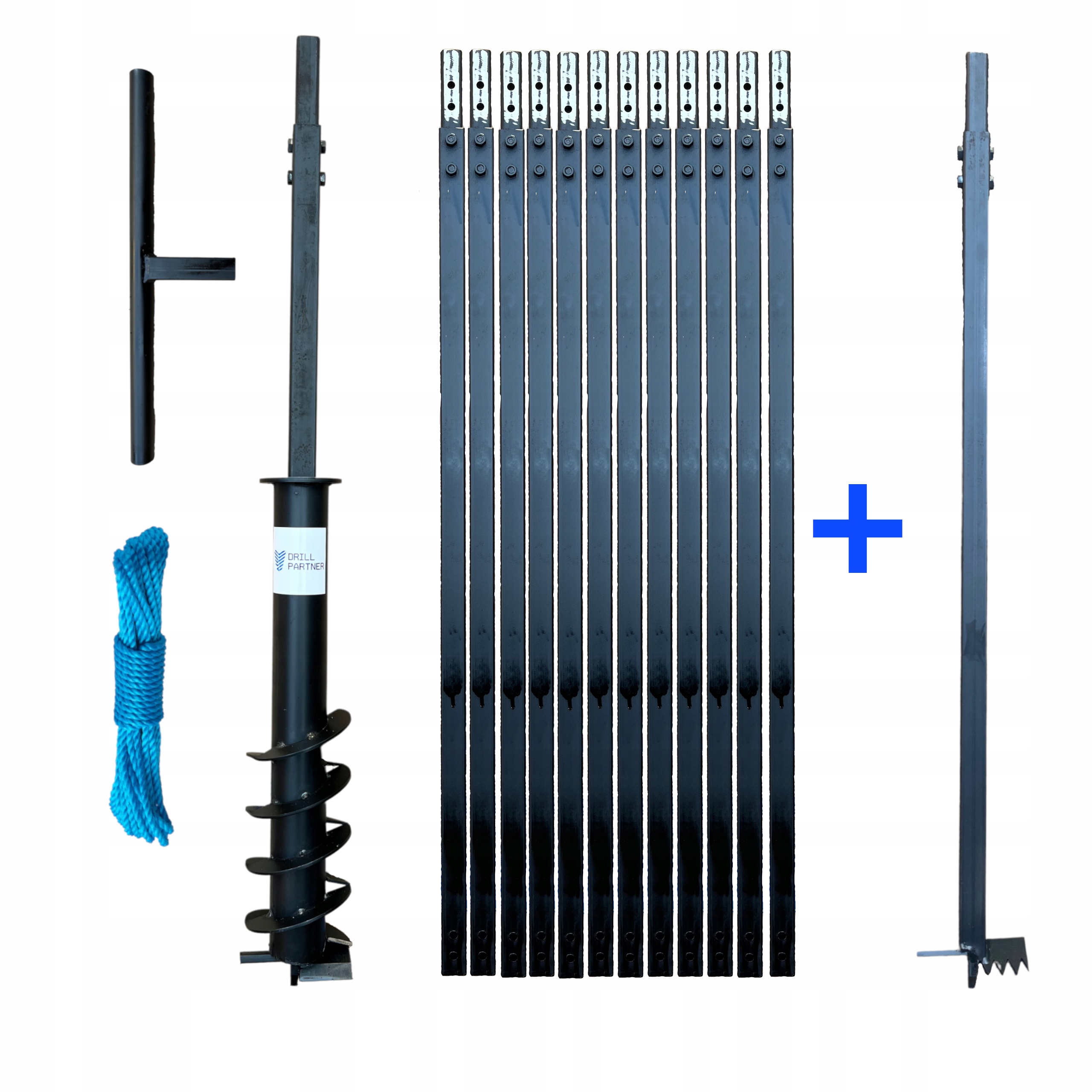 Wiertnica ręczna do studni 120mm20m z RAEX wiertło
