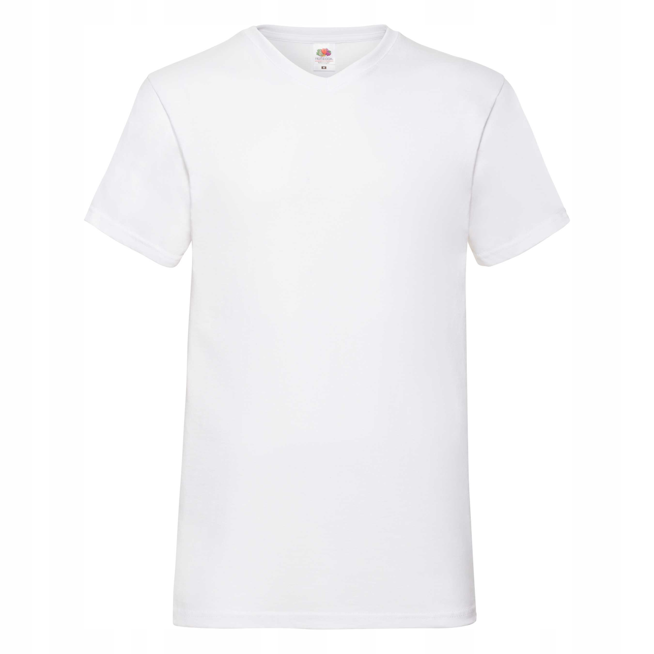 

Koszulka T-shirt W Serek Fruit Of The Loom Wh 4XL
