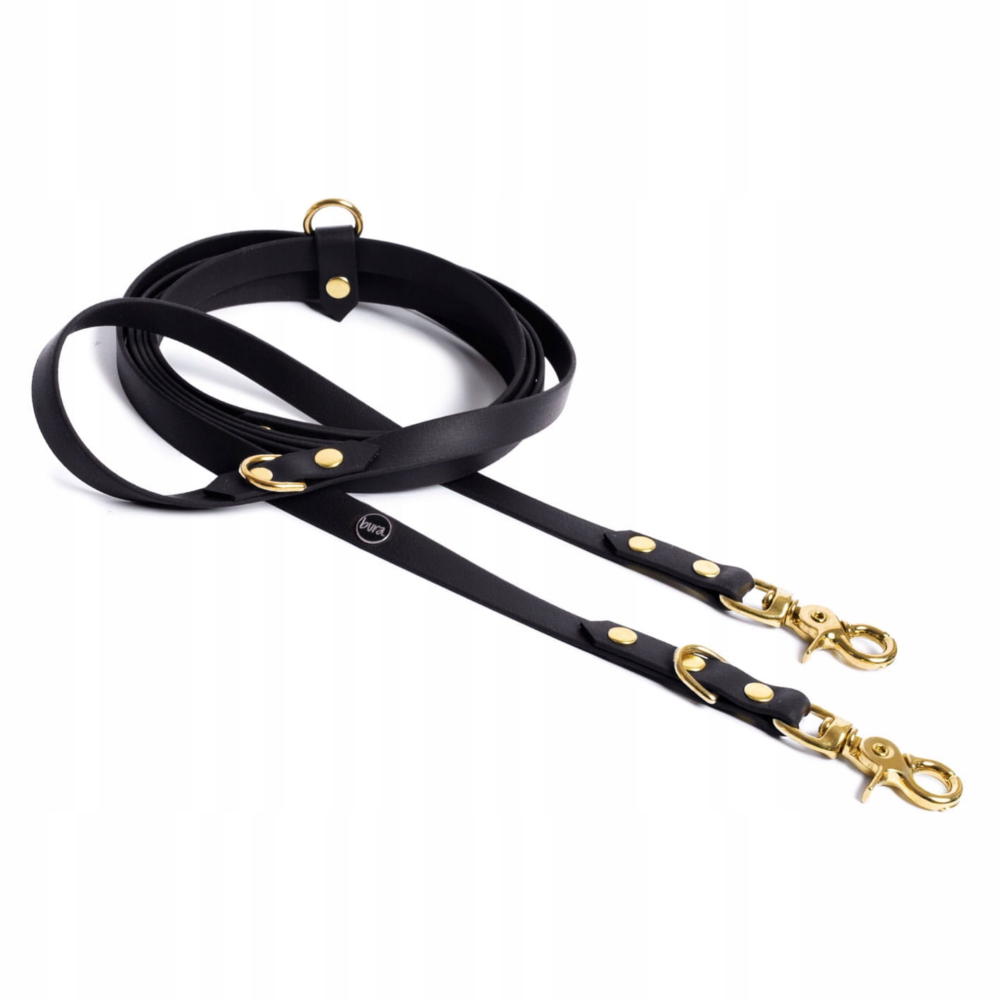 Vodítko přepínací Bura BioThane 3m/13mm Černá Xs-s voděodolná