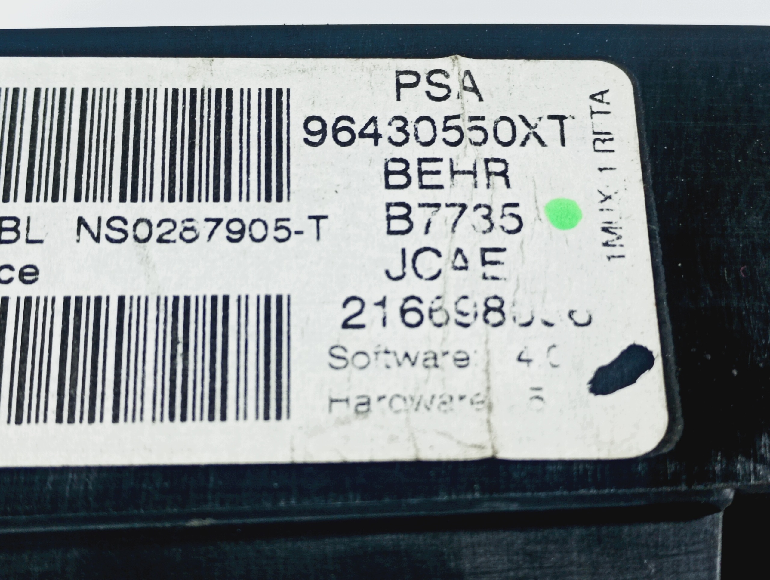 switch switch air conditioning control panel OE 96430550XT Peugeot 206 CC 00-07
