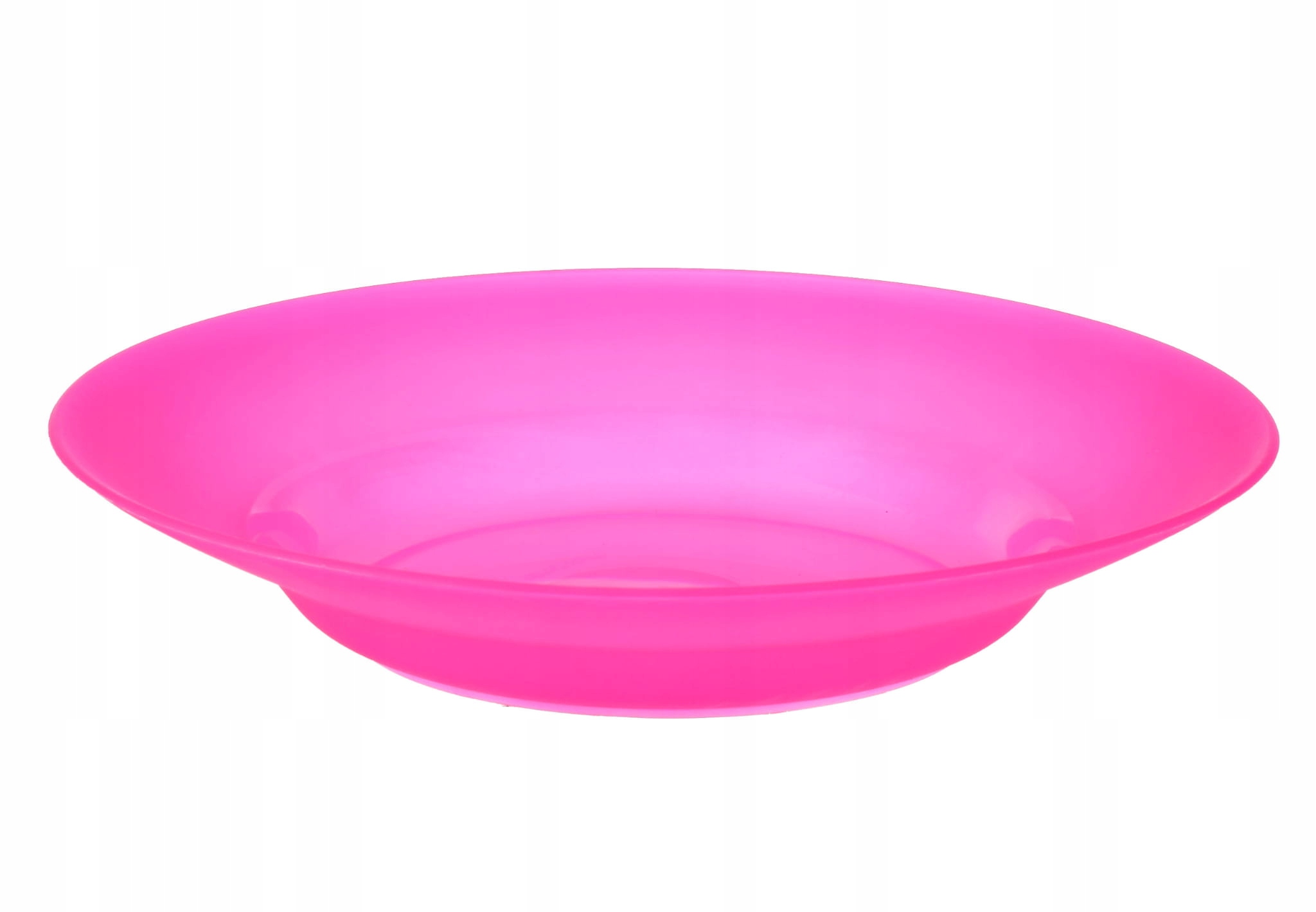 TALERZ PLASTIKOWY GŁĘBOKI DO ZUPY CZERWONY