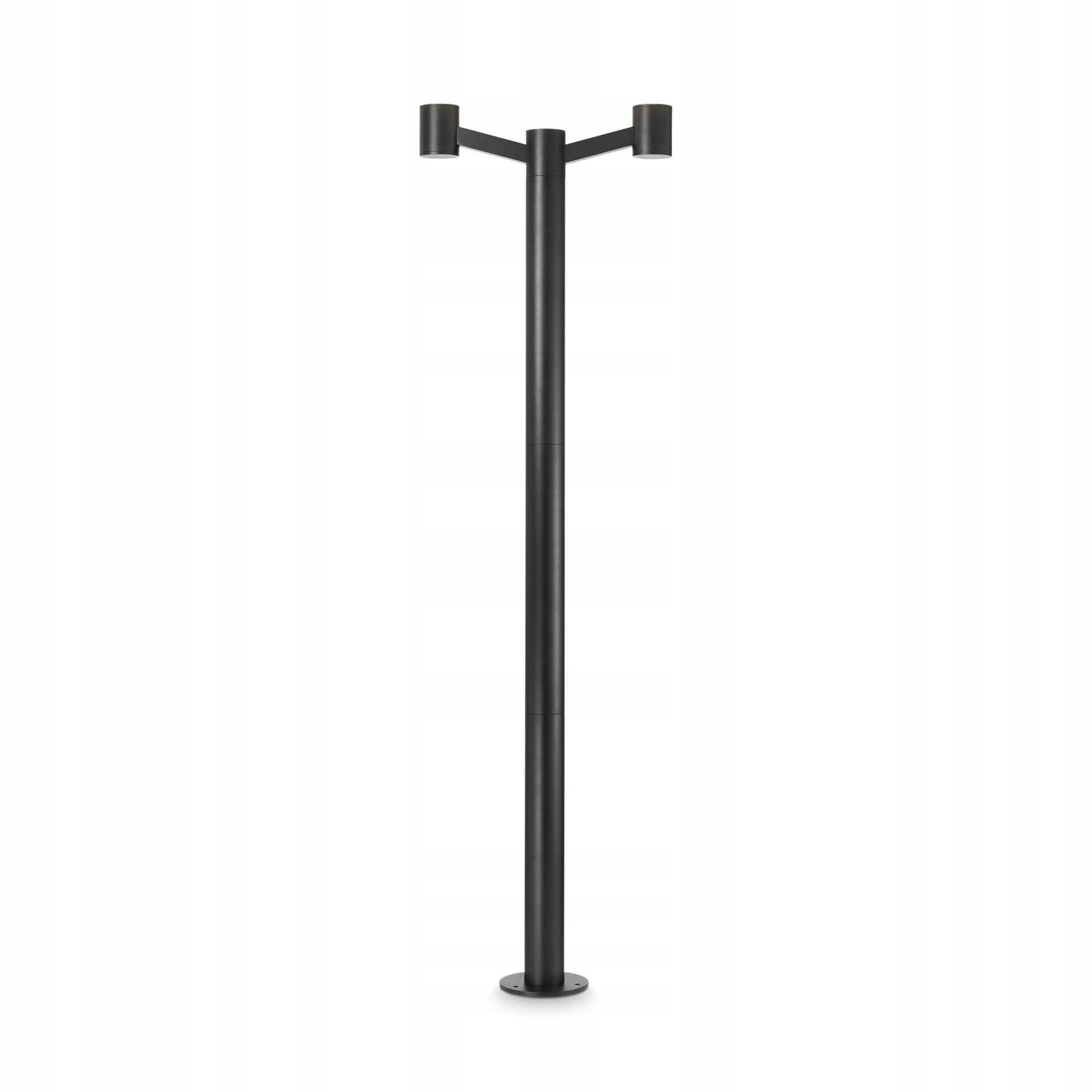 Vonkajšia stĺpiková základňa Ideal Lux Clio MPT2 Nero 249520 E27 2x60W IP44