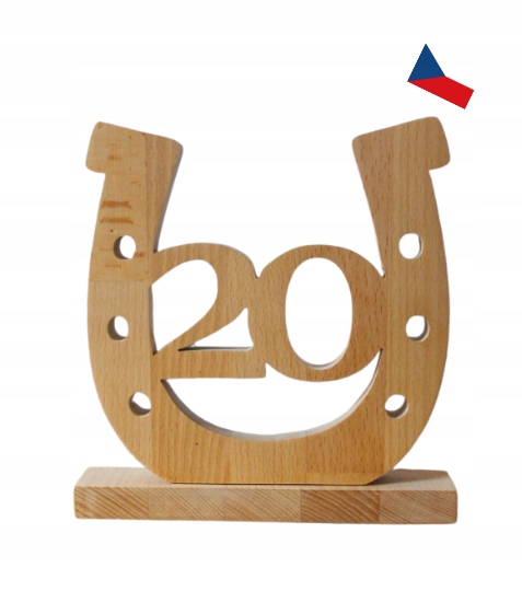 Jh WoodArt Narozeninová dřevěná dekorace 20 1 ks