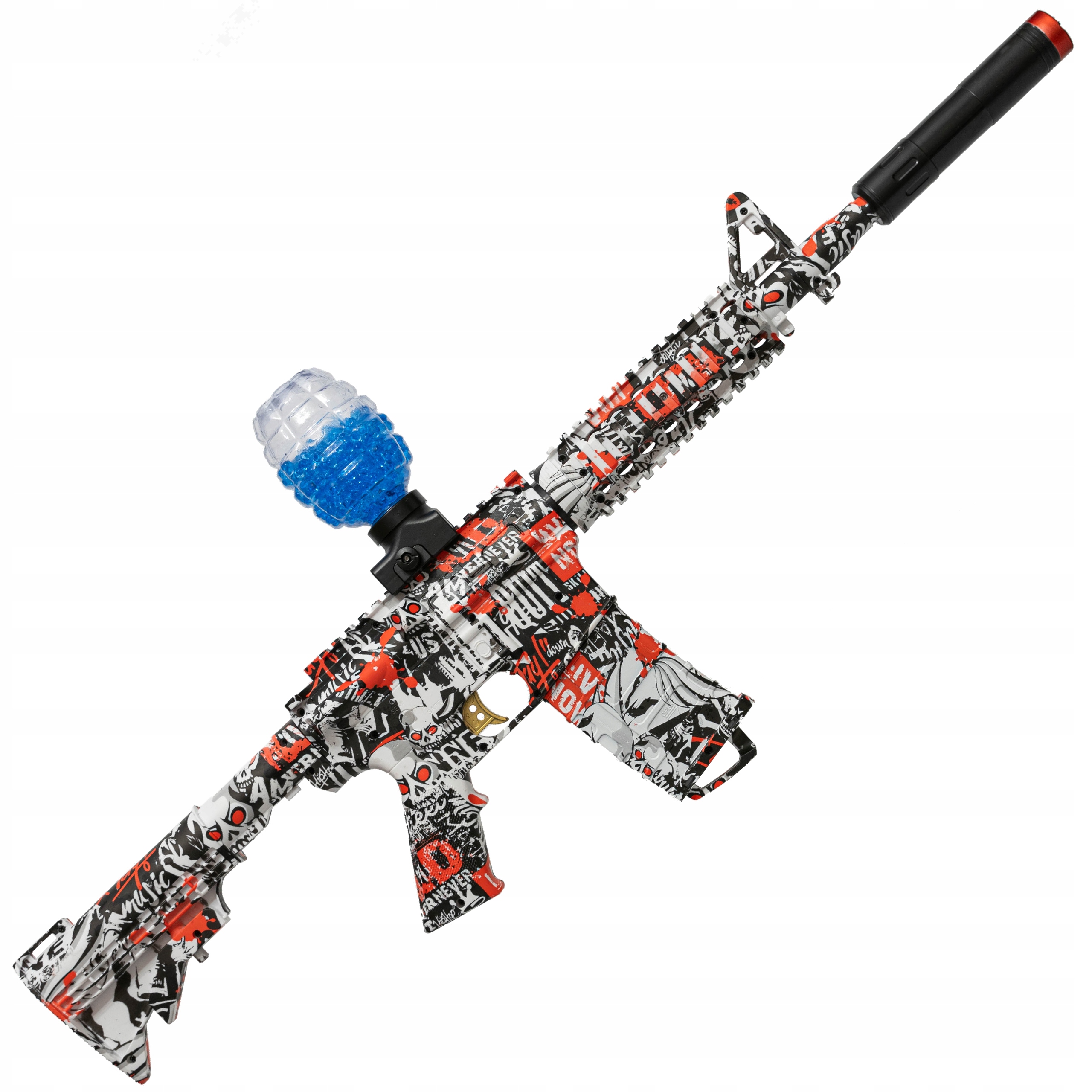 KARABIN M416 CSGO NA KULKI ŻELOWE AUTMAT GRAFFITI Wiek dziecka 14 lat +