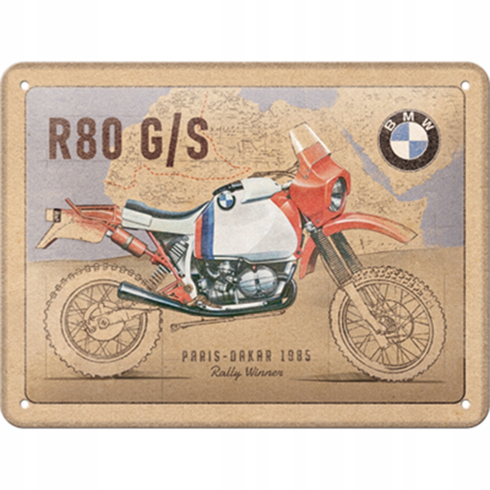 

Plakat 15X20 Bmw R80GS Paris Dakar Motocykl Blacha