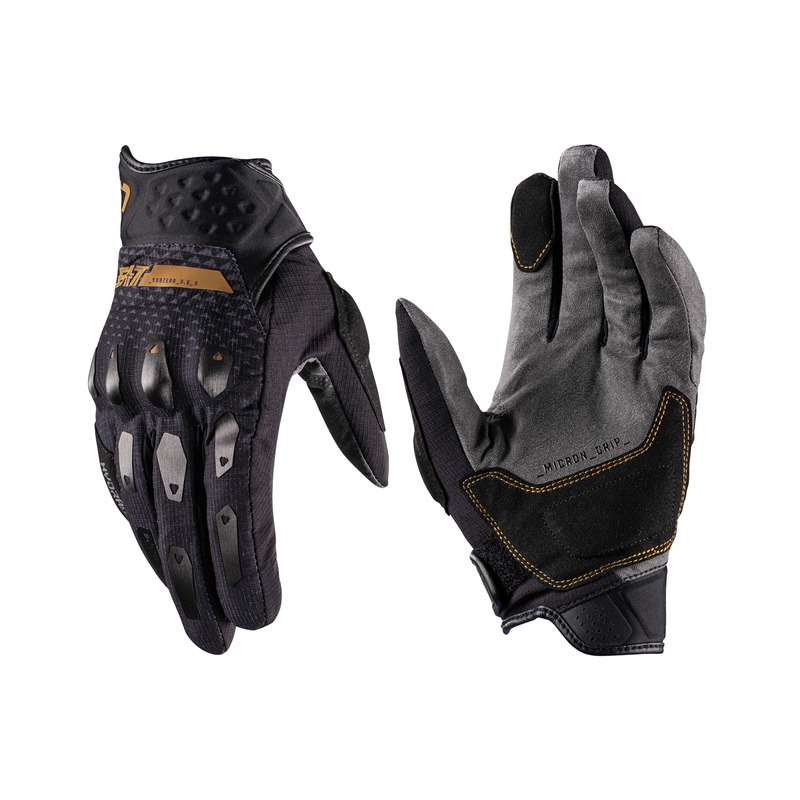 Motocyklové Rukavice Leatt Adv Subzero 5.5 Short Stealth Black Grey (XXL)