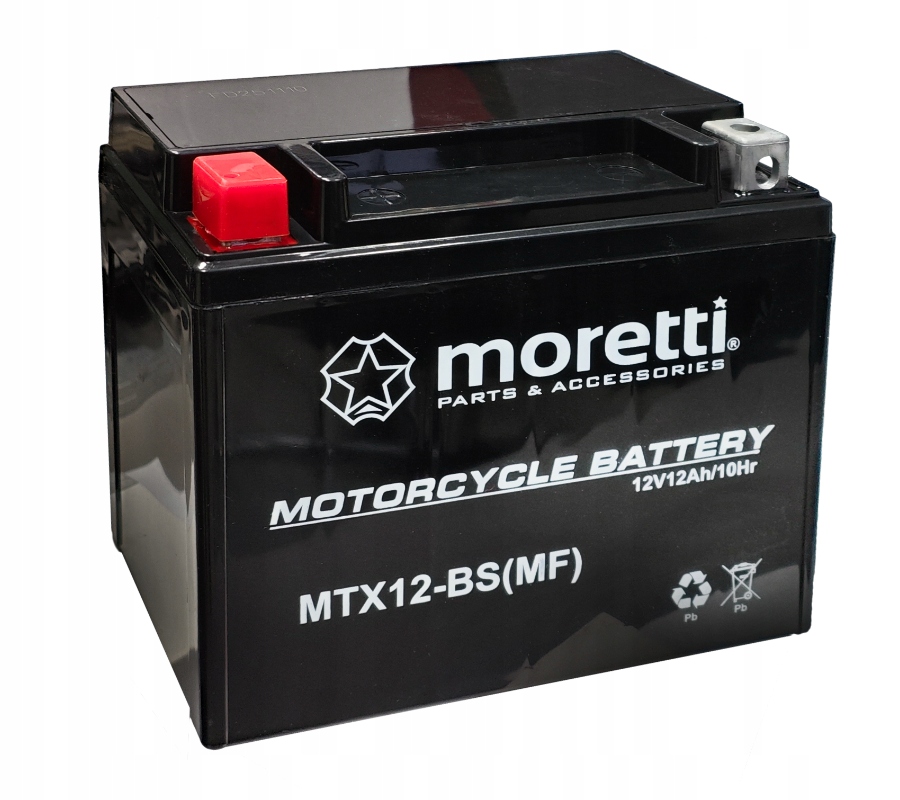 Akumulator Moretti Agm MTX12-BS 12V 12 Ah Yamaha Honda