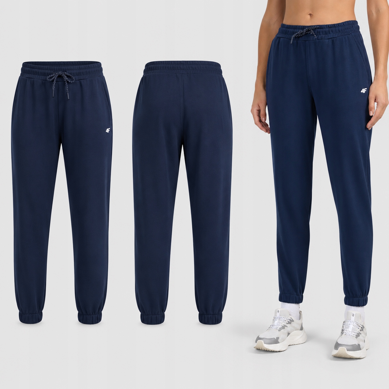 4F Spodnie Damskie Dresowe Joggery Sportowe XL F1658 SS26